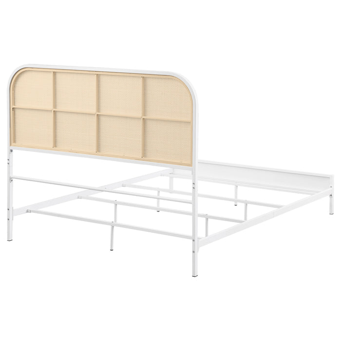Amherst Eastern King, Queen, Full, & Twin Bed White & Black - Bargain Furniture (Detroit, MI)