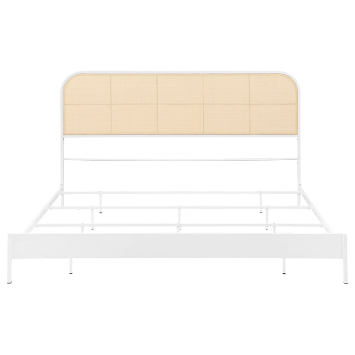 Amherst Eastern King, Queen, Full, & Twin Bed White & Black - Bargain Furniture (Detroit, MI)