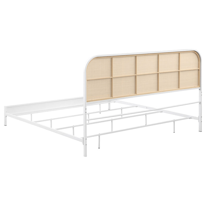 Amherst Eastern King, Queen, Full, & Twin Bed White & Black - Bargain Furniture (Detroit, MI)