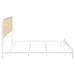Amherst Eastern King, Queen, Full, & Twin Bed White & Black - Bargain Furniture (Detroit, MI)