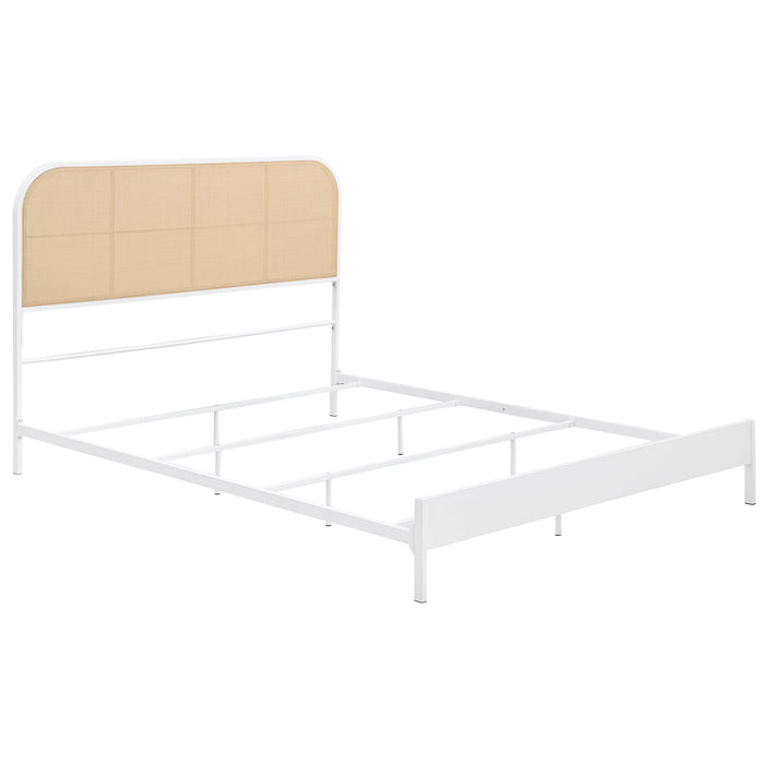Amherst Eastern King, Queen, Full, & Twin Bed White & Black - Bargain Furniture (Detroit, MI)
