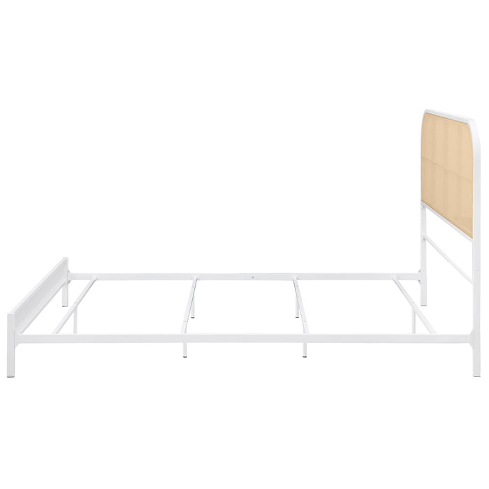 Amherst Eastern King, Queen, Full, & Twin Bed White & Black - Bargain Furniture (Detroit, MI)