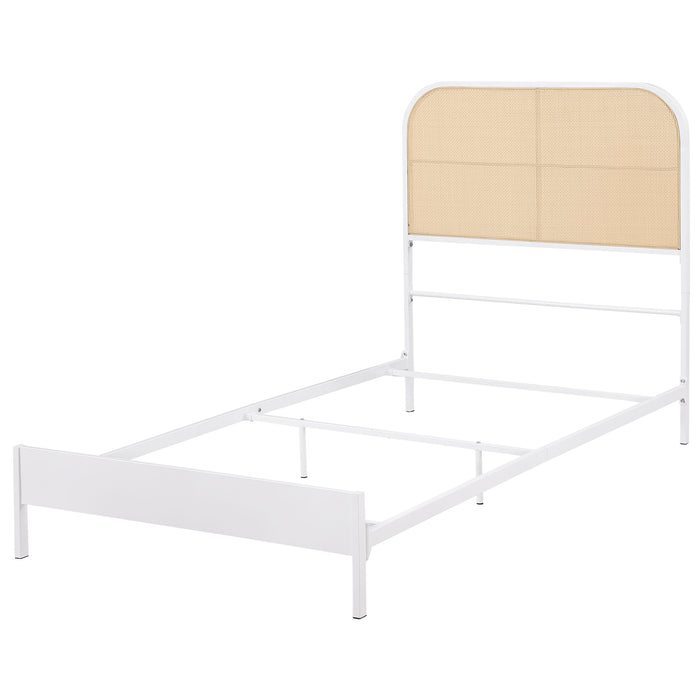 Amherst Eastern King, Queen, Full, & Twin Bed White & Black - Bargain Furniture (Detroit, MI)