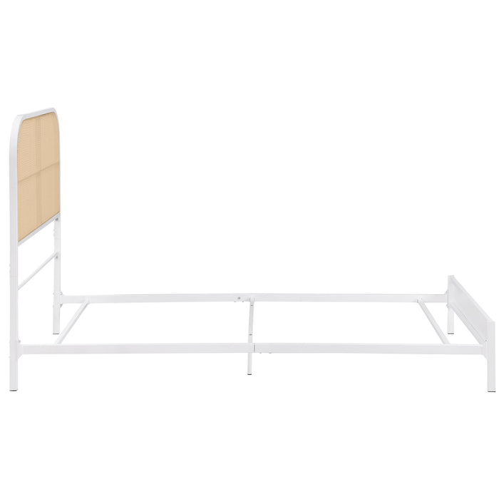 Amherst Eastern King, Queen, Full, & Twin Bed White & Black - Bargain Furniture (Detroit, MI)
