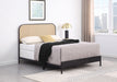 Amherst Eastern King, Queen, Full, & Twin Bed White & Black - Bargain Furniture (Detroit, MI)