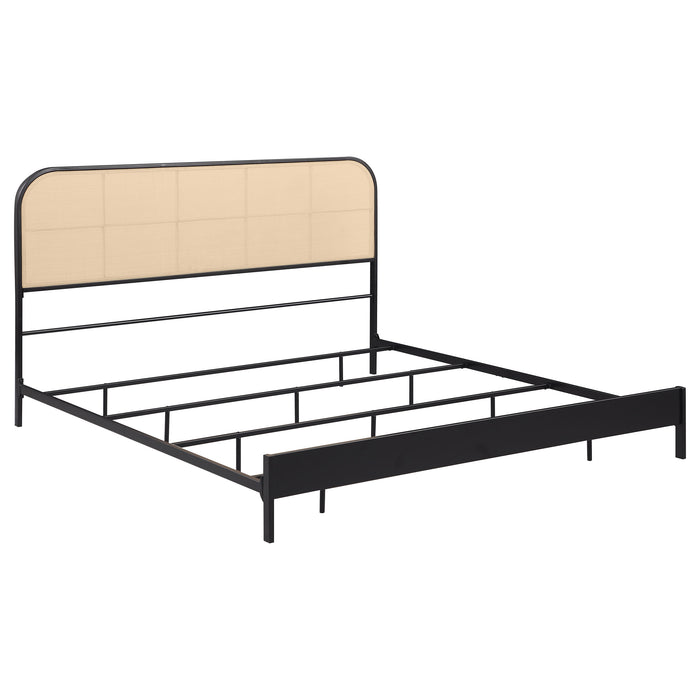 Amherst Eastern King, Queen, Full, & Twin Bed White & Black - Bargain Furniture (Detroit, MI)