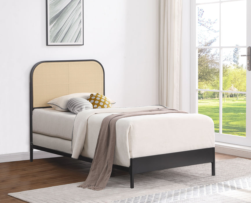 Amherst Eastern King, Queen, Full, & Twin Bed White & Black - Bargain Furniture (Detroit, MI)