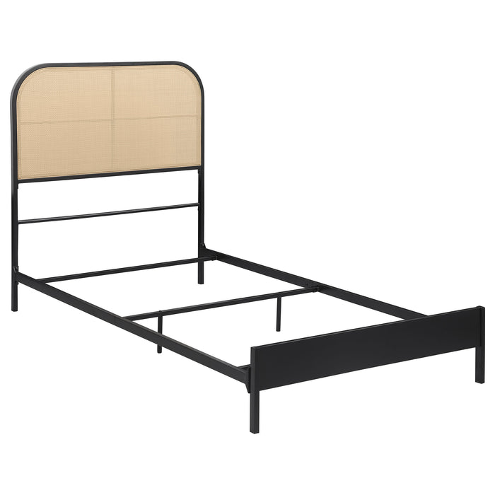 Amherst Eastern King, Queen, Full, & Twin Bed White & Black - Bargain Furniture (Detroit, MI)