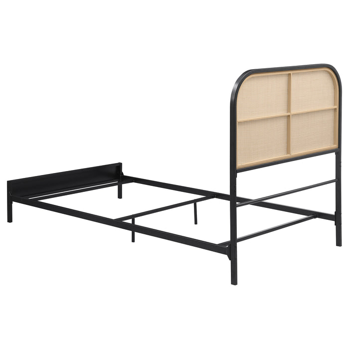 Amherst Eastern King, Queen, Full, & Twin Bed White & Black - Bargain Furniture (Detroit, MI)