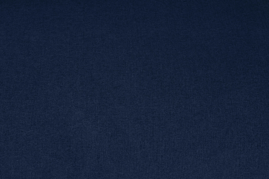 Serene Navy Linen Fabric Deluxe Cloud Armless Chair