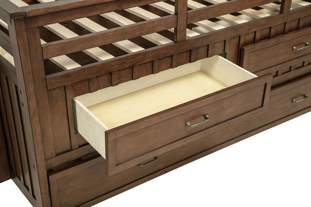 Carlsbad Queen Beds Brown & Grey - Bargain Furniture (Detroit, MI)