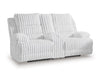Rhines Falls Power Reclining Loveseat with Console - Bargain Furniture (Detroit, MI)