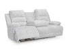 Rhines Falls Power Reclining Sofa with Drop Down Table - Bargain Furniture (Detroit, MI)