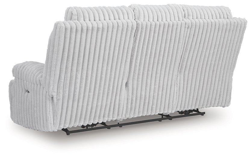 Rhines Falls Power Reclining Sofa with Drop Down Table - Bargain Furniture (Detroit, MI)