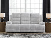 Rhines Falls Power Reclining Sofa with Drop Down Table - Bargain Furniture (Detroit, MI)