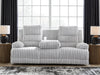 Rhines Falls Power Reclining Sofa with Drop Down Table - Bargain Furniture (Detroit, MI)
