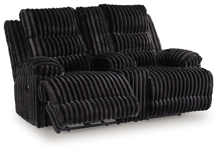 Rhine Falls Reclining Loveseat with Console - Bargain Furniture (Detroit, MI)