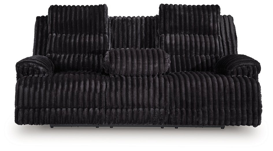Rhine Falls Power Reclining Sofa with Drop Down Table - Bargain Furniture (Detroit, MI)