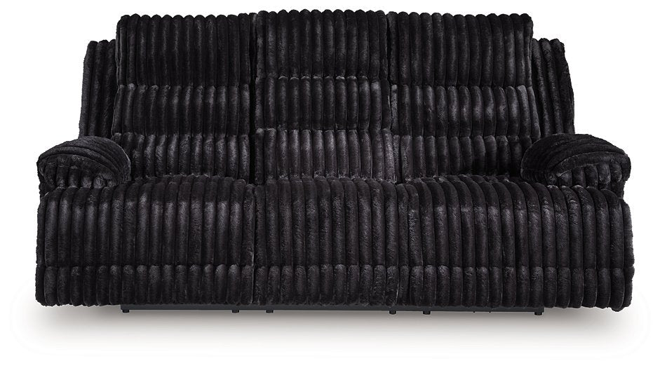 Rhine Falls Power Reclining Sofa with Drop Down Table - Bargain Furniture (Detroit, MI)