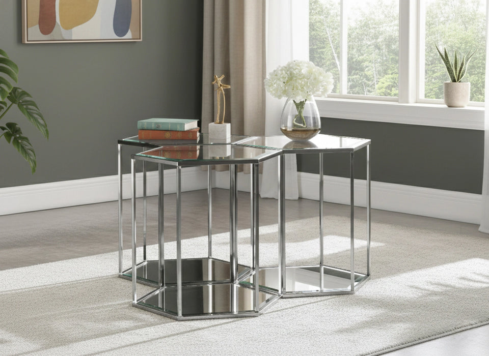 Sei Chrome End Table