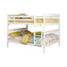 Chapman Full Over Full & Twin Over Full Bunk Bed Black & White - Bargain Furniture (Detroit, MI)