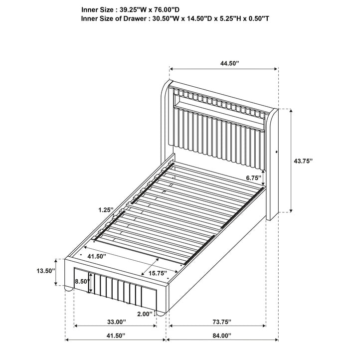 Madison Full & Twin Bed - Bargain Furniture (Detroit, MI)