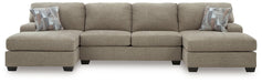 Newellen Sectional with Double Chaise - Bargain Furniture (Detroit, MI)