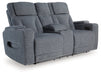 Studio Cave Power Reclining Loveseat with Console - Bargain Furniture (Detroit, MI)