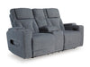 Studio Cave Power Reclining Loveseat with Console - Bargain Furniture (Detroit, MI)