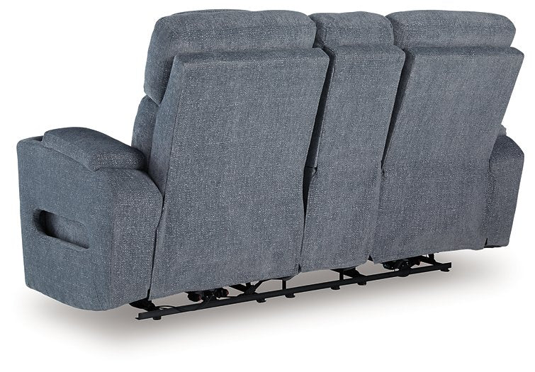 Studio Cave Power Reclining Loveseat with Console - Bargain Furniture (Detroit, MI)