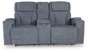 Studio Cave Power Reclining Loveseat with Console - Bargain Furniture (Detroit, MI)
