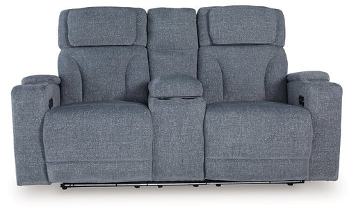 Studio Cave Power Reclining Loveseat with Console - Bargain Furniture (Detroit, MI)