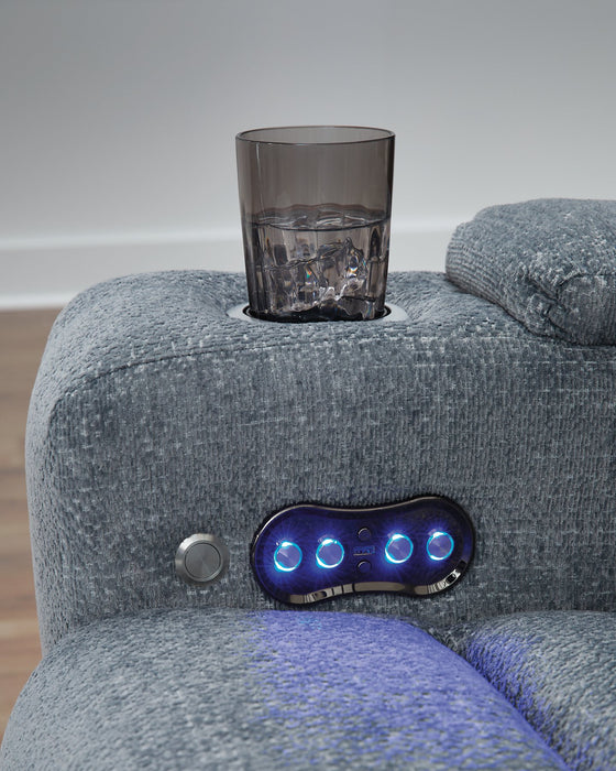 Studio Cave Power Reclining Loveseat with Console - Bargain Furniture (Detroit, MI)