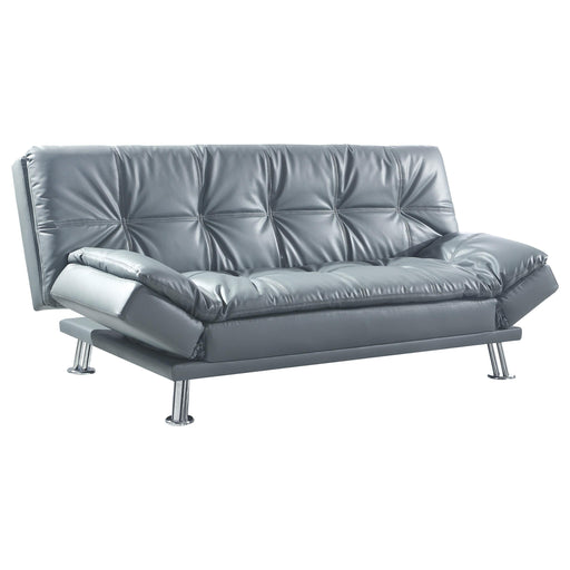 Dilleston Tufted Back Upholstered Sofa Bed Grey - Bargain Furniture (Detroit, MI)