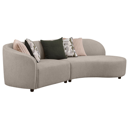 Fayette Stationary Sectionals Greige - Bargain Furniture (Detroit, MI)