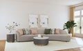 Fayette Stationary Sectionals Greige - Bargain Furniture (Detroit, MI)