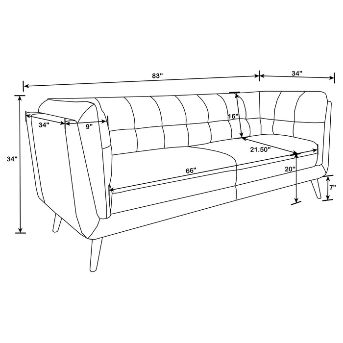 Thatcher Stationary 3 Pc Sets - Bargain Furniture (Detroit, MI)