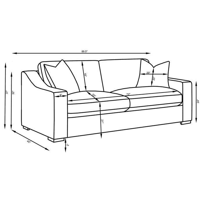 Ashlyn Stationary 3 Pc Sets - Bargain Furniture (Detroit, MI)