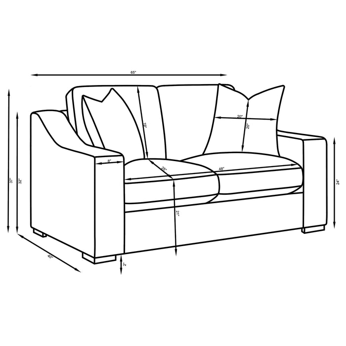 Ashlyn Stationary 3 Pc Sets - Bargain Furniture (Detroit, MI)