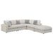 Serene 5-piece Upholstered Modular Sectional Sofa Beige - Bargain Furniture (Detroit, MI)