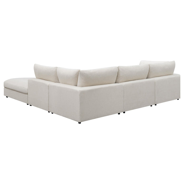 Serene 5-piece Upholstered Modular Sectional Sofa Beige - Bargain Furniture (Detroit, MI)