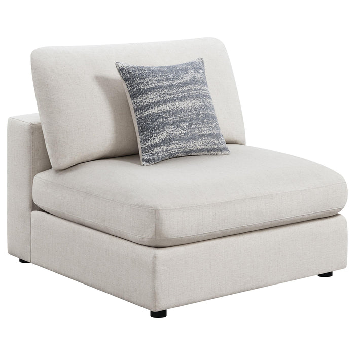 Serene 5-piece Upholstered Modular Sectional Sofa Beige - Bargain Furniture (Detroit, MI)