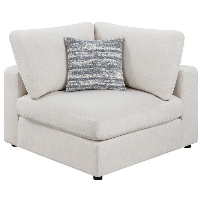 Serene 5-piece Upholstered Modular Sectional Sofa Beige - Bargain Furniture (Detroit, MI)