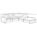 Serene 5-piece Upholstered Modular Sectional Sofa Beige - Bargain Furniture (Detroit, MI)
