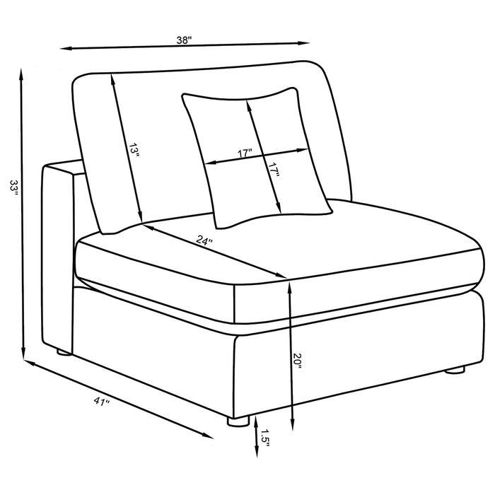 Serene Modular Sectionals 5 - Bargain Furniture (Detroit, MI)