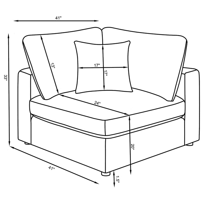 Serene Modular Sectionals 5 - Bargain Furniture (Detroit, MI)