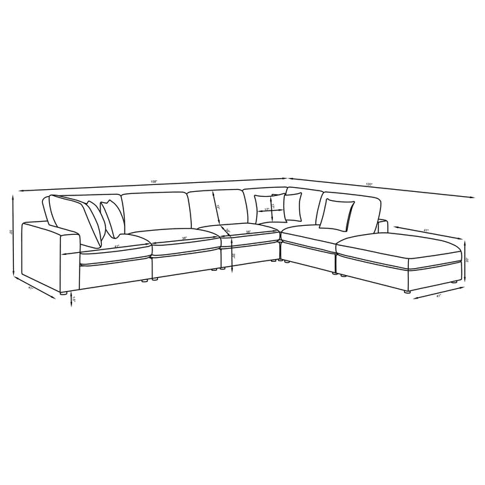 Serene Modular Sectionals sofa sets - Bargain Furniture (Detroit, MI)