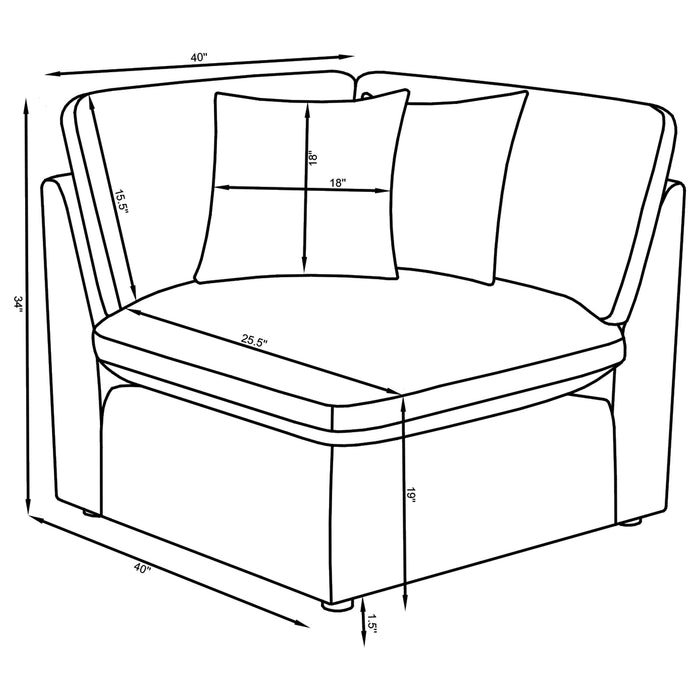 Hobson Sectionals 9 - Bargain Furniture (Detroit, MI)