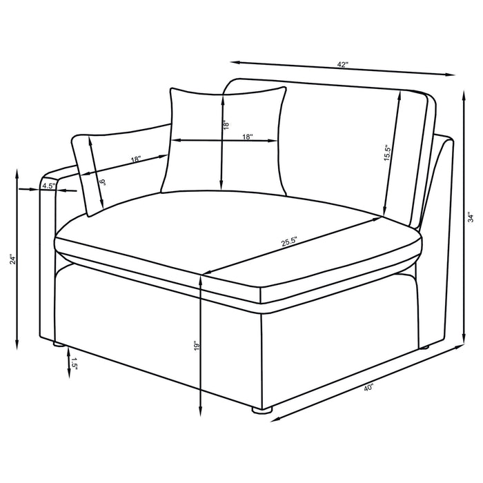 Hobson Sectionals 9 - Bargain Furniture (Detroit, MI)