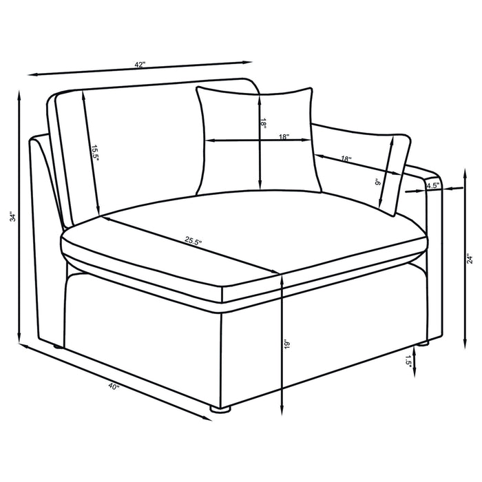 Hobson Sectionals 9 - Bargain Furniture (Detroit, MI)